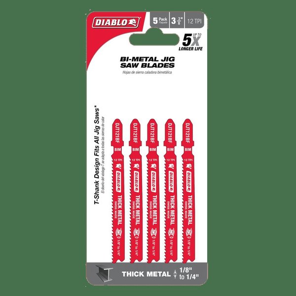 Bi-Metal Teeth Jig Saw Blades Are S, PK5