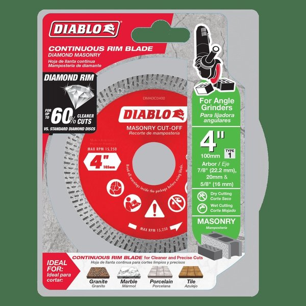 Diamond Continuous Rim Masonry Cut-Off D