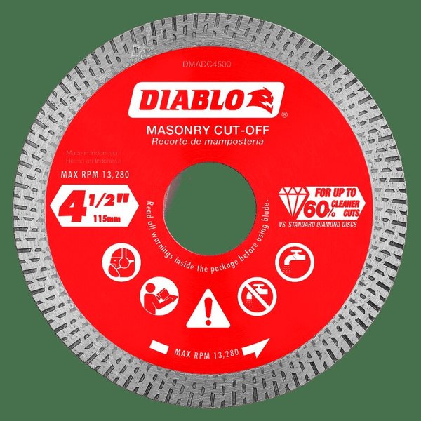 Diamond Continuous Rim Masonry Cut-Off D