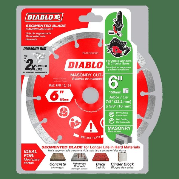 Diamond Segmented Masonry Cut-Off Discs