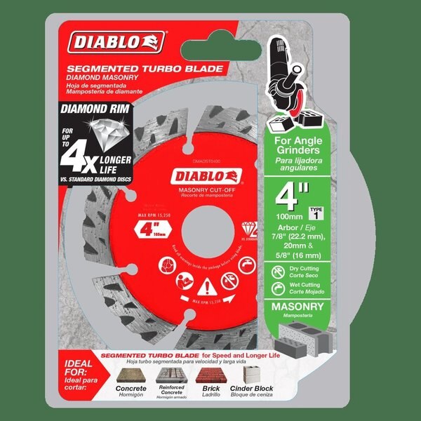 Diamond Segmented Turbo Rim Masonry Cut-