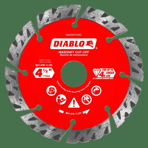 Diamond Segmented Turbo Rim Masonry Cut-