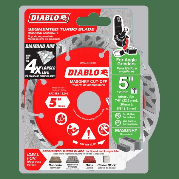 Diamond Segmented Turbo Rim Masonry Cut-