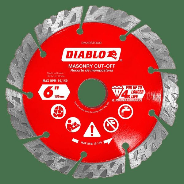 Diamond Segmented Turbo Rim Masonry Cut-