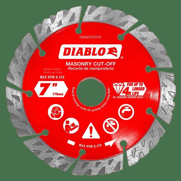 Diamond Segmented Masonry Cut-Off Discs