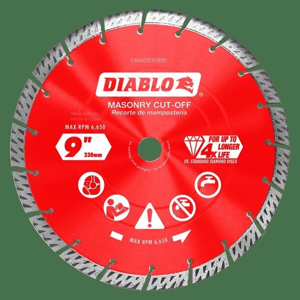 Diamond Segmented Turbo Rim Masonry Cut-