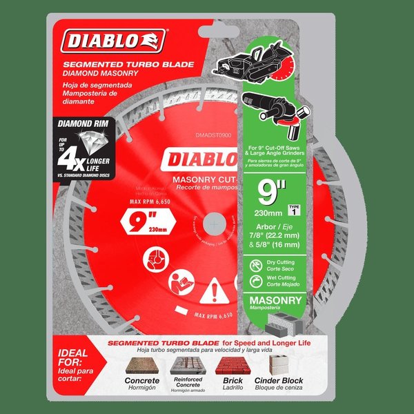 Diamond Segmented Turbo Rim Masonry Cut-