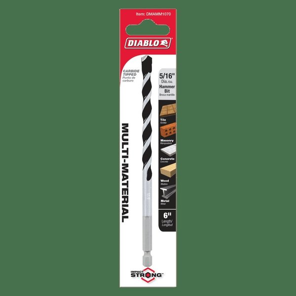 Multi-Material Carbide Tipped Hammer Dri