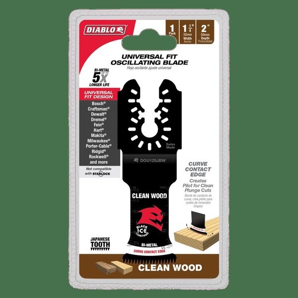 Universal Fit Bi-Metal Oscillating Blade