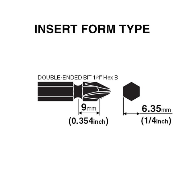 Double-Emded Torsion Bit1/4