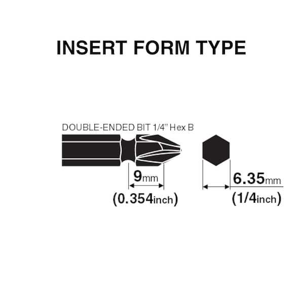 Double-Ended Bit 1/4