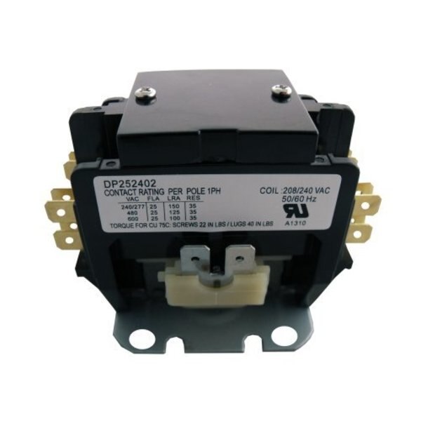 Contactor, 25A, 240V, 2 Pole