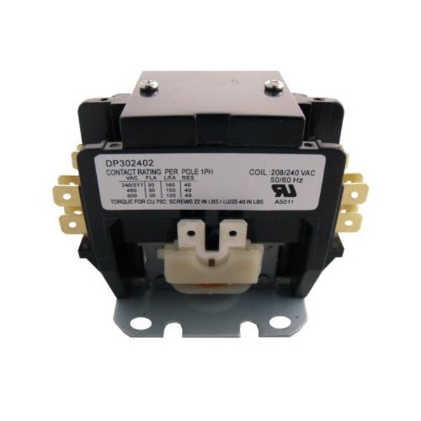 Contactor, 30A, 240V, 2 Pole