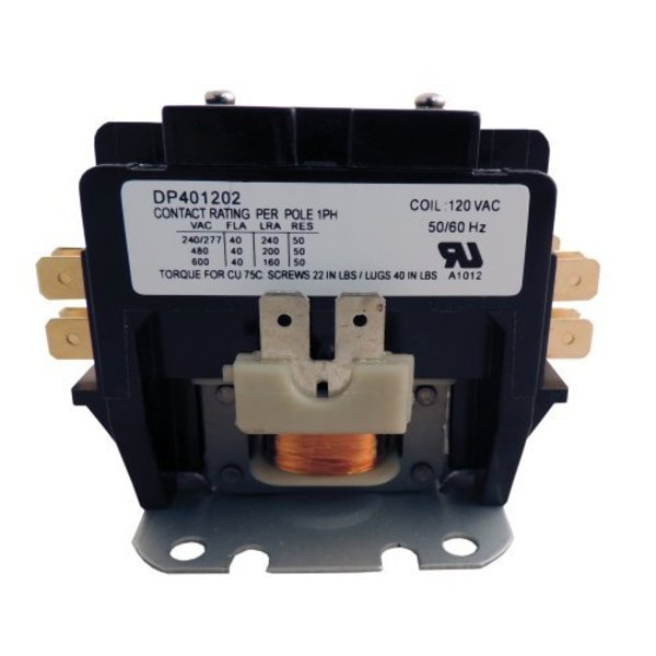 Contactor, 40A, 120V, 2 Pole