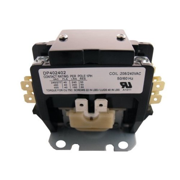 Contactor, 40A, 240V, 2 Pole