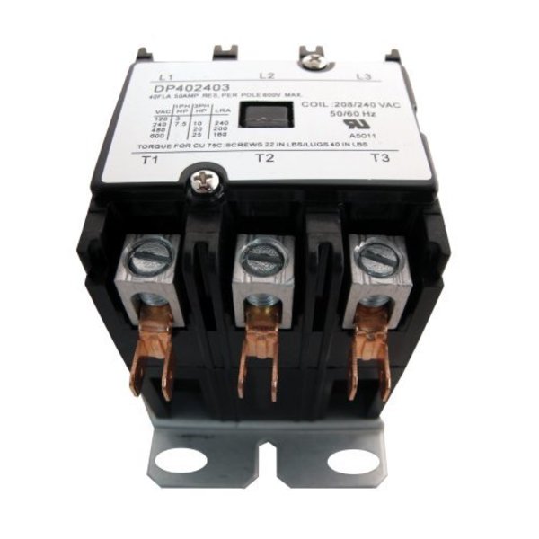 Contactor, 40A, 240V, 3 Pole