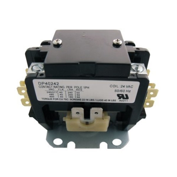 Contactor, 40A, 24V, 2 Pole