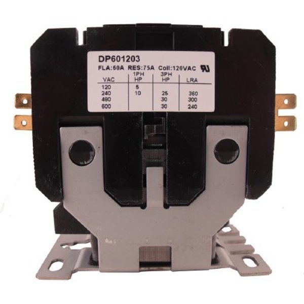Contactor, 60A, 120V, 3 Pole