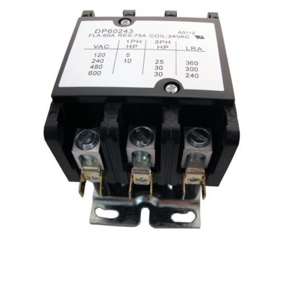Contactor, 60A, 24V, 3 Pole