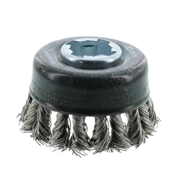 X-LOCK Stainless Steel Knot Cup Brush, 2