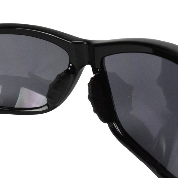 Safety Glasses, Traditional Smoke Polycarbonate Lens, Anti-Fog