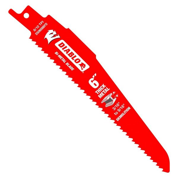 Bi-Metal Recip Blade for Thick Met, PK15