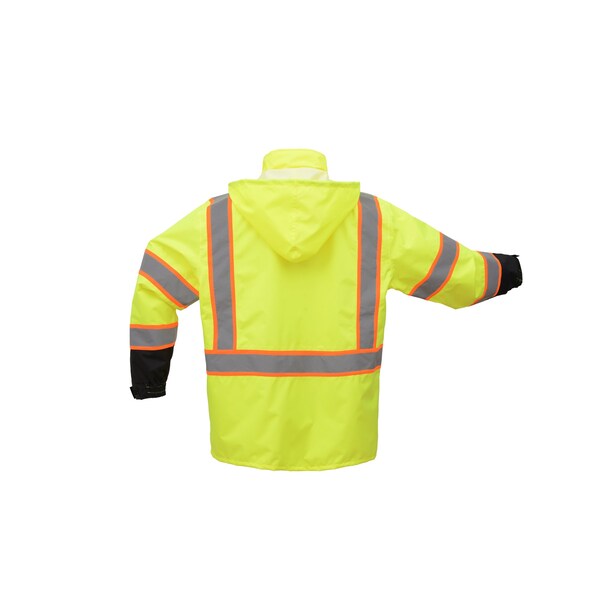 Class 3 Premium 2 Tone Hooded Rain Coat