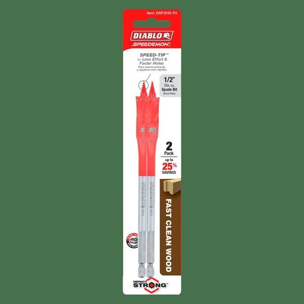 Speedemon Spade Bit Range Provides, PK2