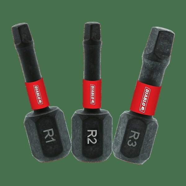 Driver Bit Range Of Square Bits Del, PK3