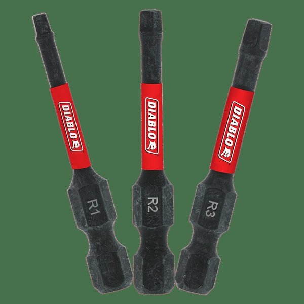Driver Bit Range Of Square Bits Del, PK3