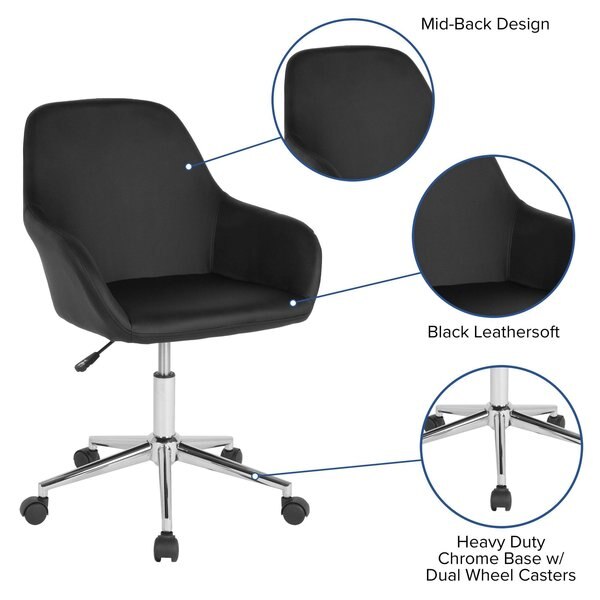 Cortana Home and Office Mid-Back Chair, B