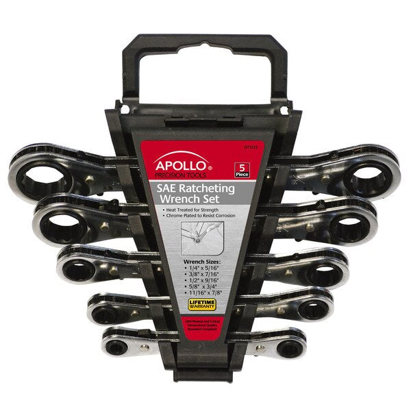SAE Ratcheting Wrench Set 5pcs