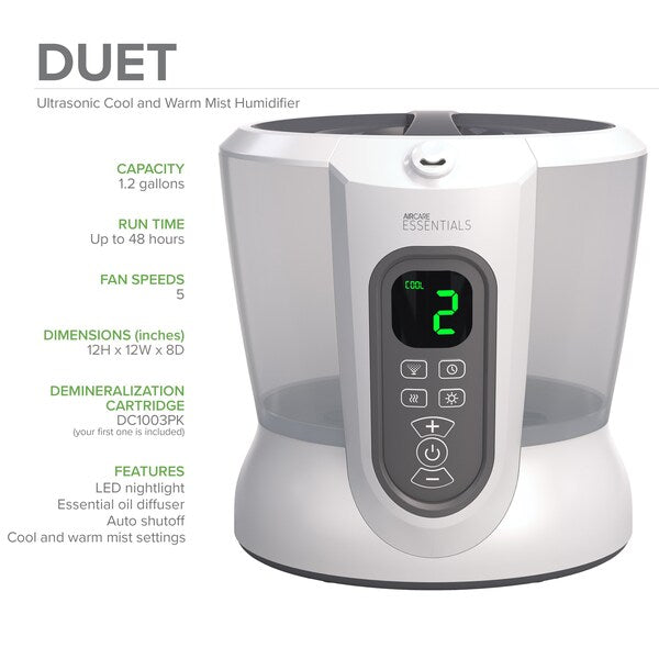 Portable Humid, Cool/Warm Mist, 1.2gal