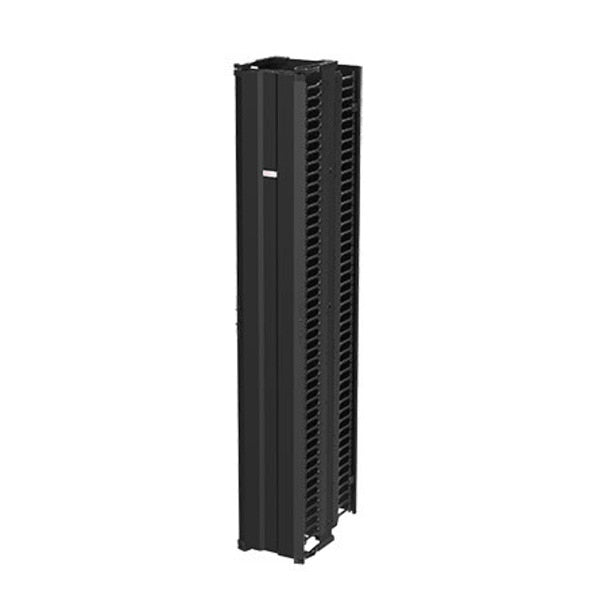 CABLETEK Vertical Cable Manager, 84.00x13.250x21.200, Black, Aluminium