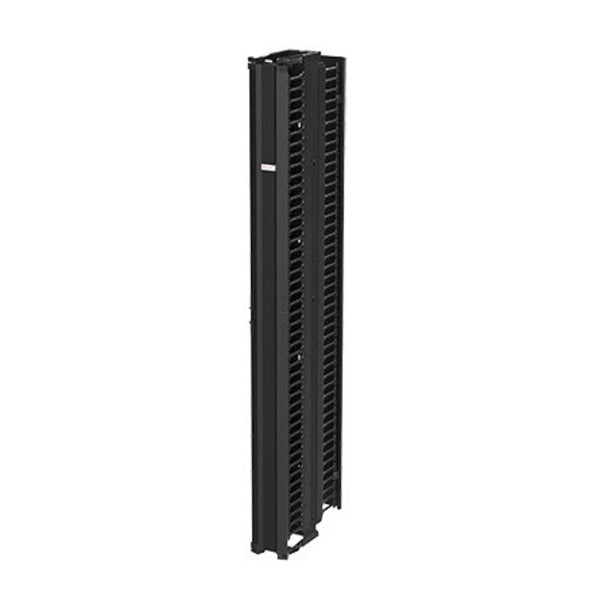 CABLETEK Vertical Cable Manager, 84.00x7.2500x21.200, Black, Aluminium