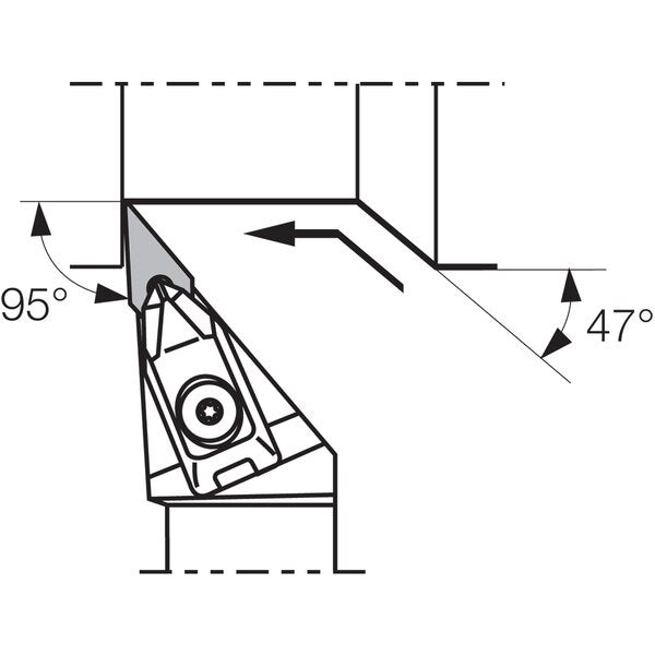 Turning Toolholder, DVJNR 123B