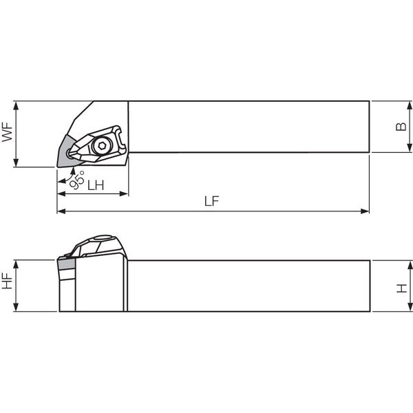 Turning Toolholder, DWLNR 164D