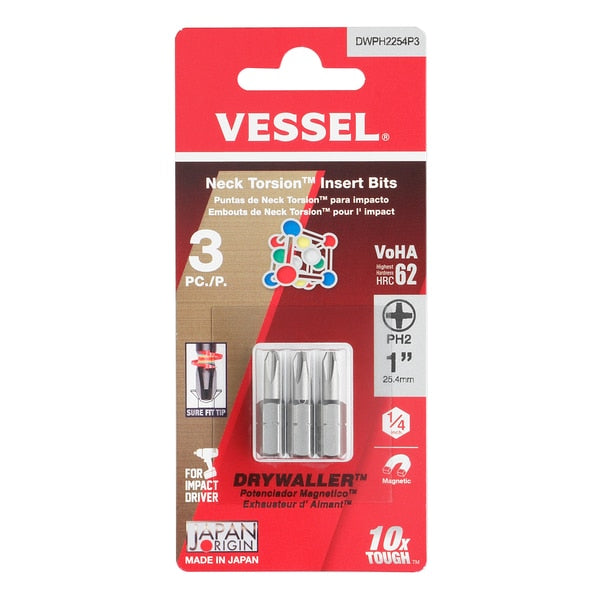 DRYWALLER Insert Bit PH2x25.4, K3, PK3