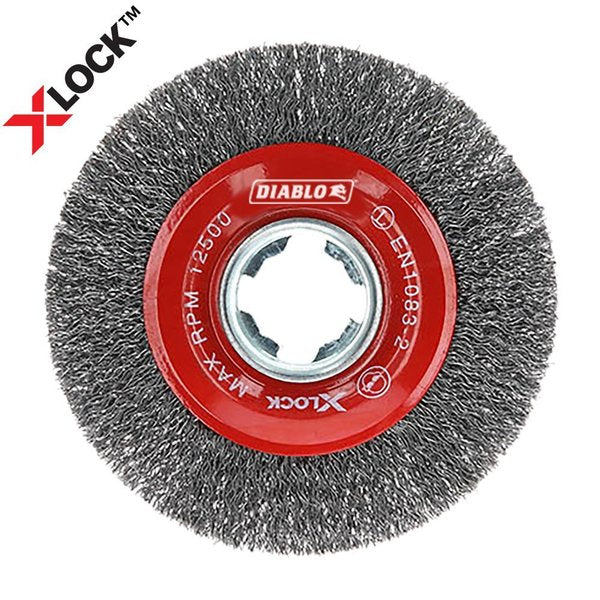 X-LOCK Carbon Steel Crimped Wire Wheel,