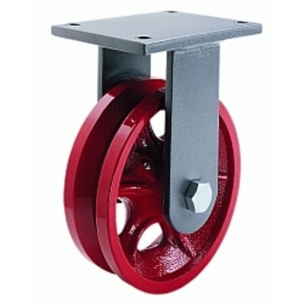 Rigid Caster, Ch 10X3 V-Grooved
