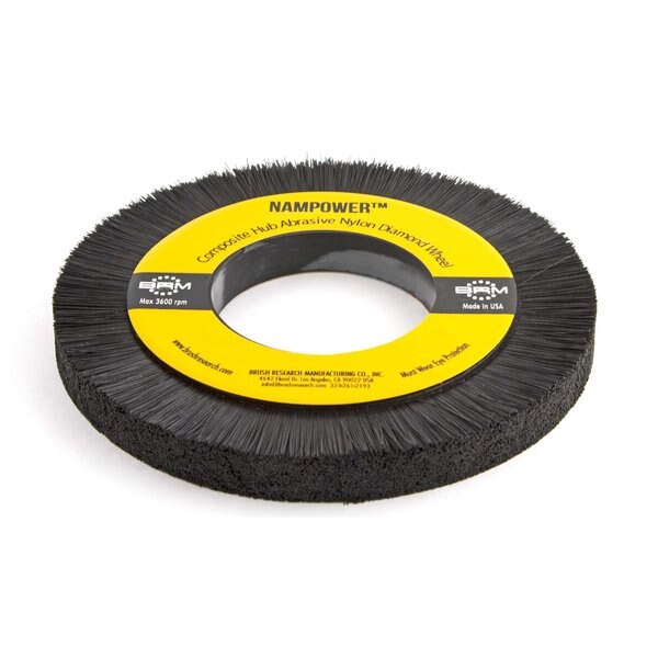 DW200X15X600 NAMPOWER Diamond Wheel Brush, 200mm Diameter, 600 Grit, 3.25