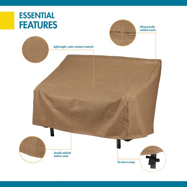 Essential Tan Patio Bench Cover, Essential, 51