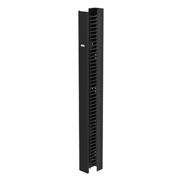 CABLETEK-EC Vertical Cable Manager, 84.00x6.00x9.00, Black, Steel