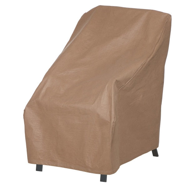 Essential Tan Patio High Back Chair Cover, 26