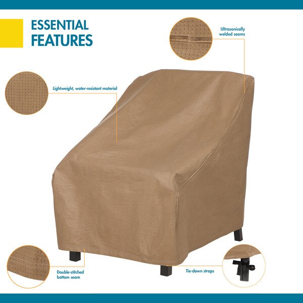 Essential Latte Patio Chair Cover, 36