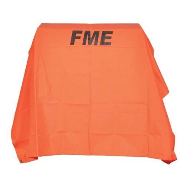 FR Tarp, Water Repellant, 5x5 ft, Orng, PK25