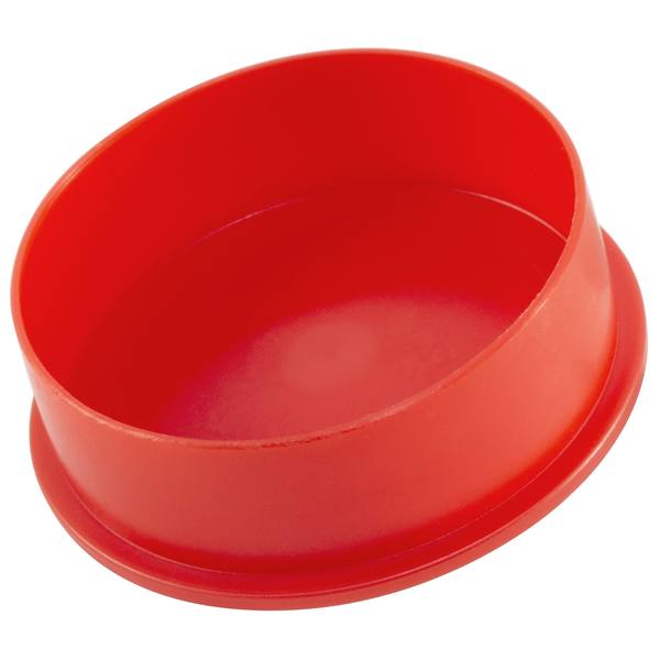 Cap, Polyethylene, EC Series, Red, PK1000