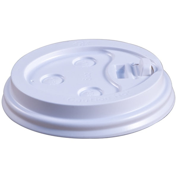 Dome Lid For 8oz., Paper Cup, Wht, PK1000
