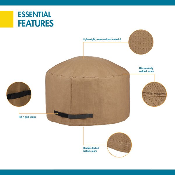 Essential Tan Patio Fire Pit Cover, Essential, 42