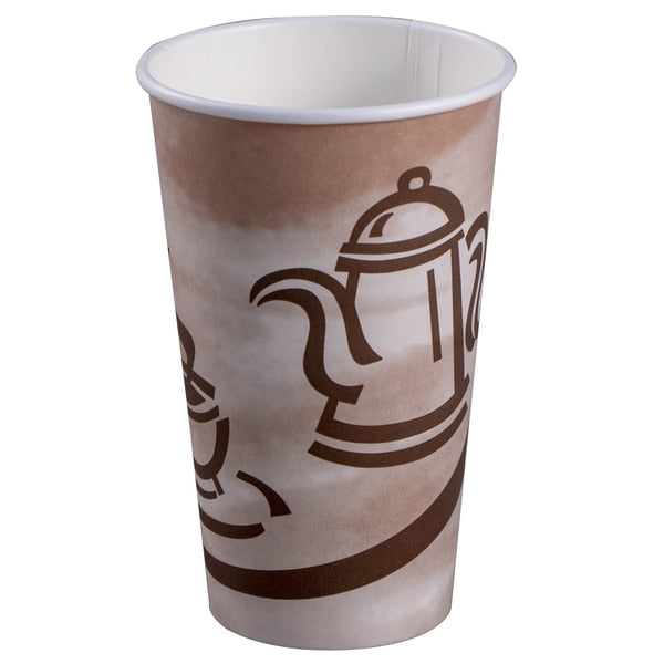 Paper Hot Cup, 16oz., Stock Print, PK1000